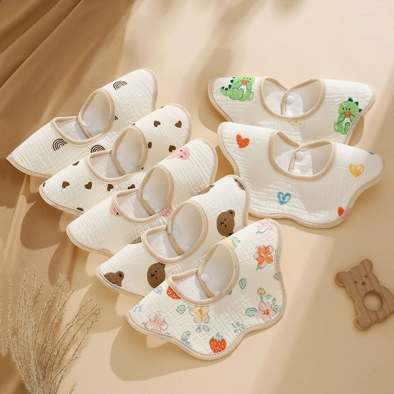 Baby Clothing Fabric - Waterproof Cotton Gauze Baby Bibs New