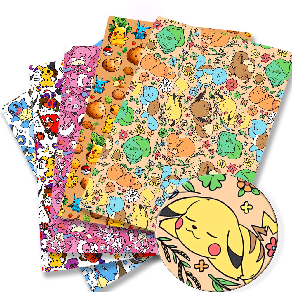 Baby Clothing Items - Pokemon Cartoon Fabric140*50cm Handmade Sewing Patchwork