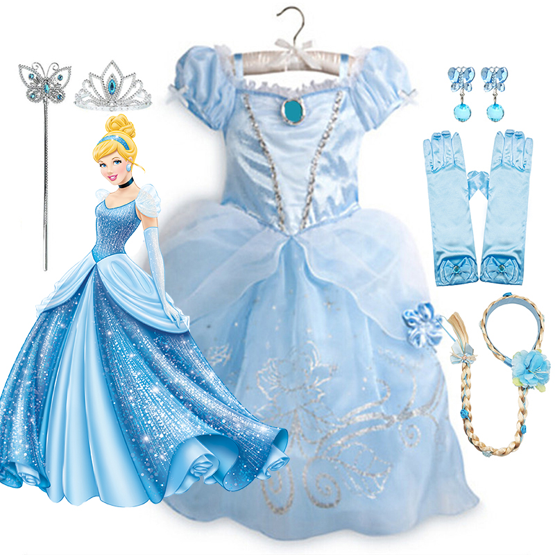 Baby Clothing Sizes - Girls Cosplay Disney Cinderella Princess Costume