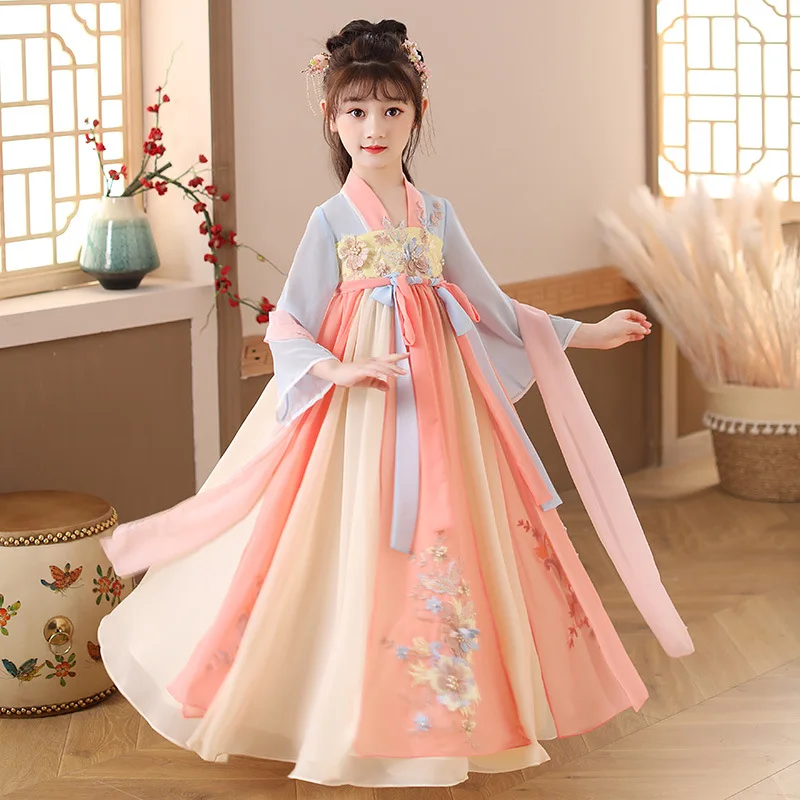 Baby Clothing In Summer - Summer Children Hanfu Dresses Princess Costume