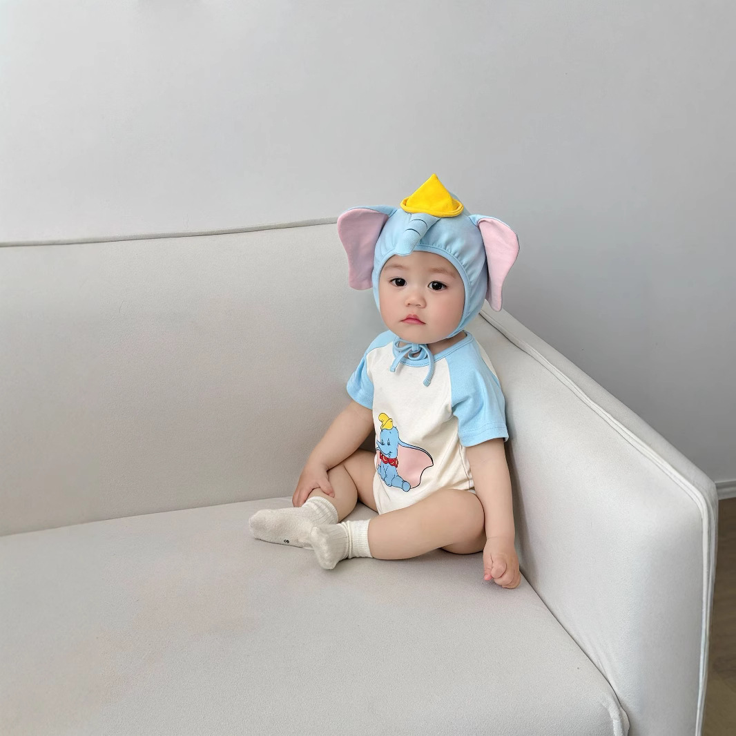 3D Elephant Print Baby Onesie  - огляд і ціна Baby Clothing Elephant