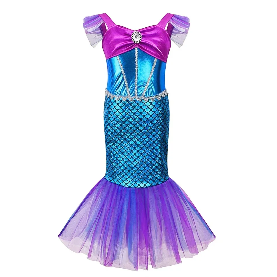 Mermaid Dress Girls Kids Cospl - огляд і ціна Baby Clothing Sizes