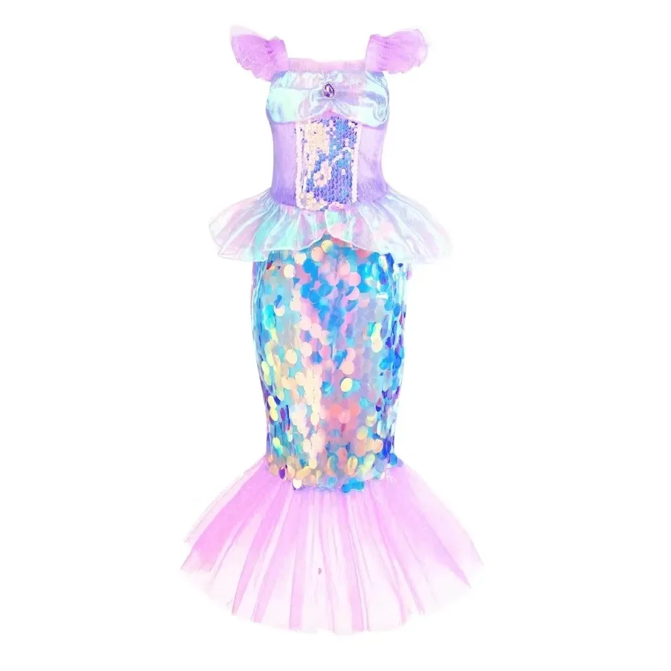 Mermaid Dress Girls Kids Cospl - огляд і ціна Baby Clothing Sizes