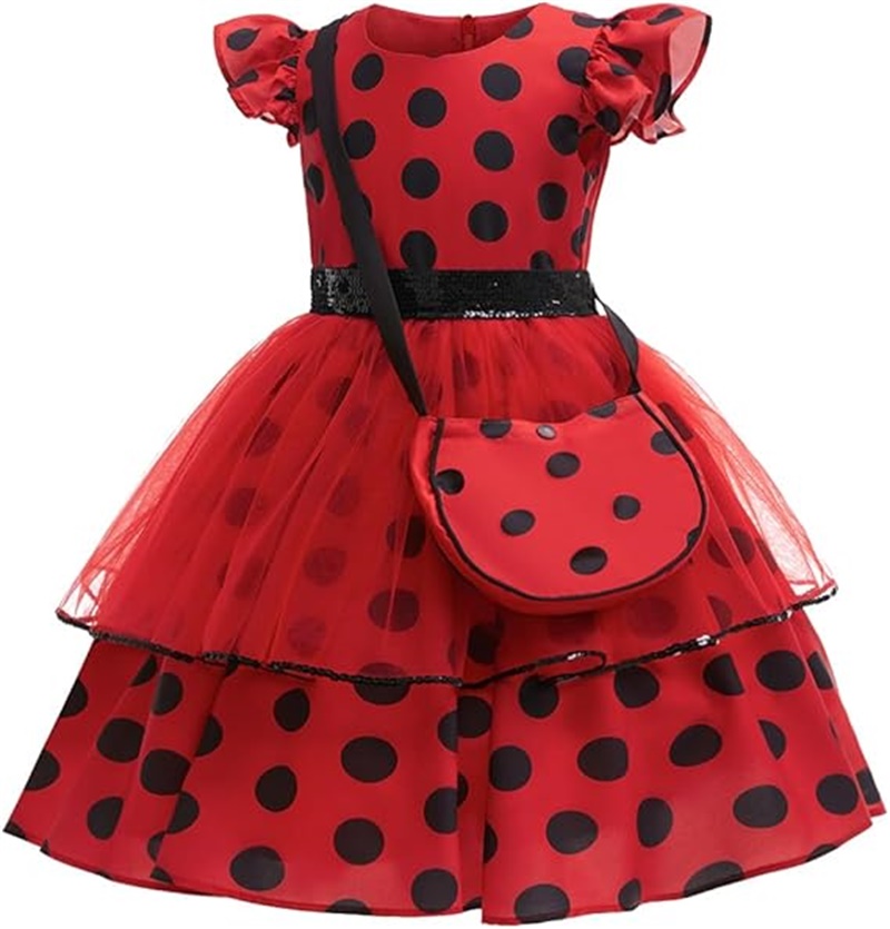 Girls Cosplay Costume Polka Do - огляд і ціна Baby Clothing Sizes