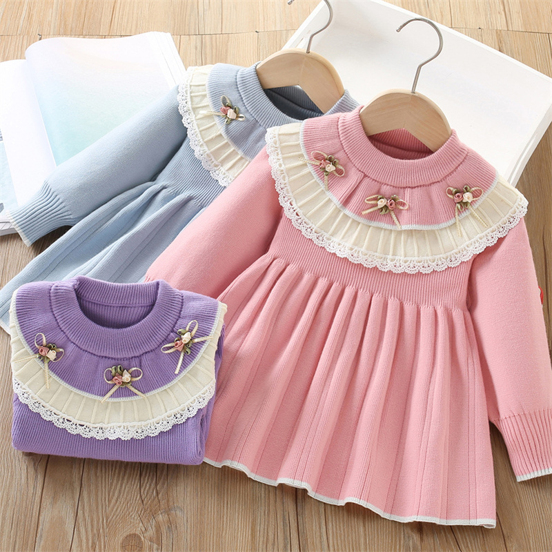 Baby Girls' Knitted Dress Chil - огляд і ціна Baby Clothing Jumpers