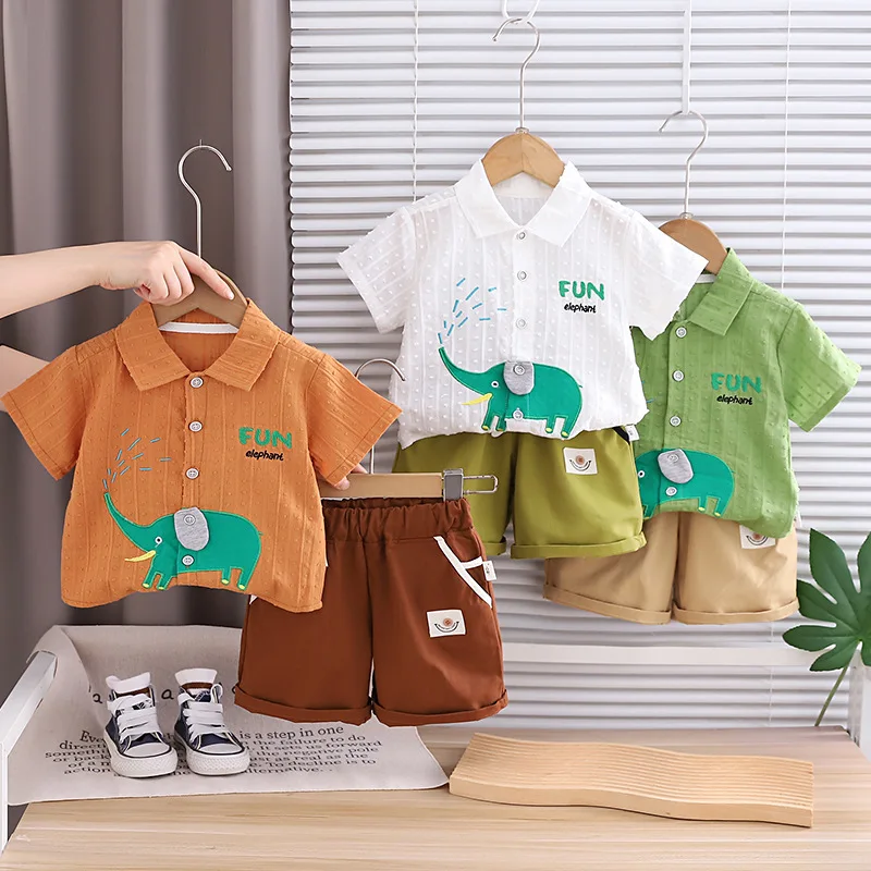 2026 Summer Baby Boys' 2Pcs Ou - огляд і ціна Baby Clothing Elephant