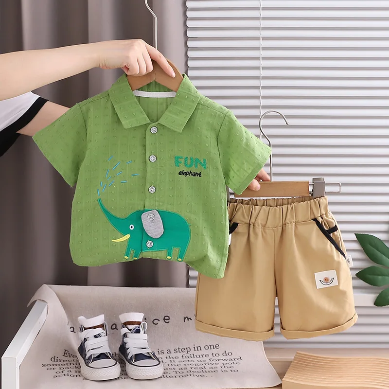 2026 Summer Baby Boys' 2Pcs Ou - огляд і ціна Baby Clothing Elephant