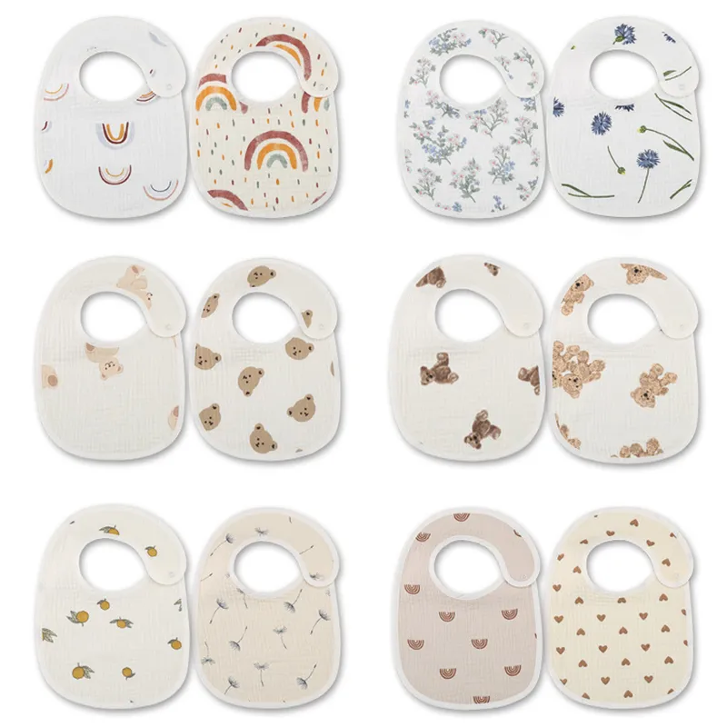 2pcs/set Waterproof Baby Bibs  - огляд і ціна Baby Clothing Fabric