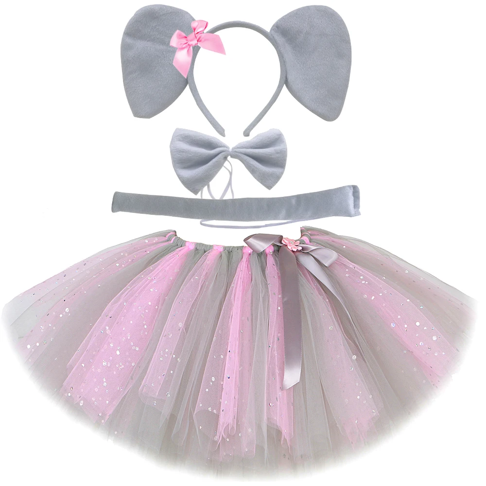 Sparkly Pink Gray Mouse Elepha - огляд і ціна Baby Clothing Elephant