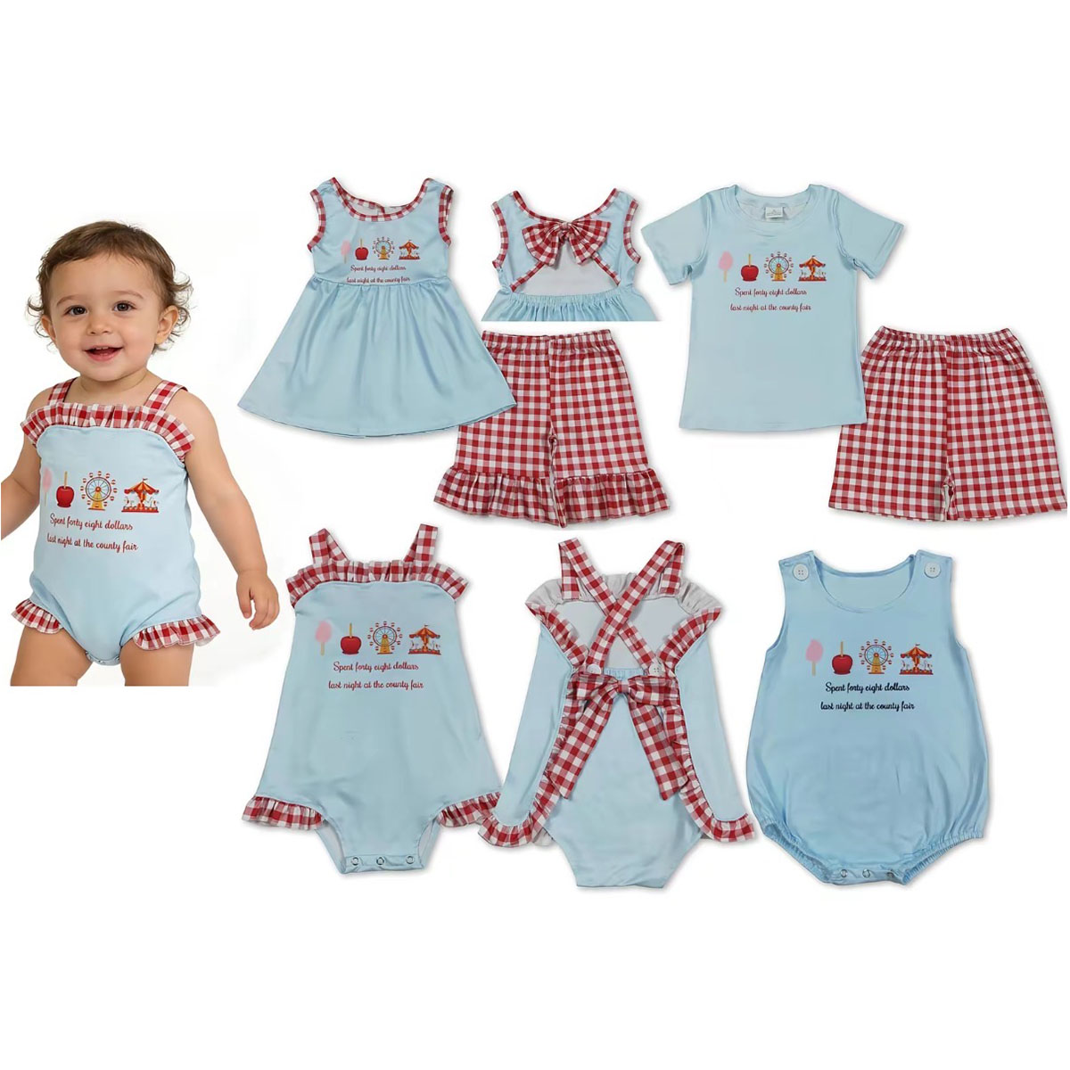Wholesale Summer Sibling Baby  - огляд і ціна Baby Clothing Online