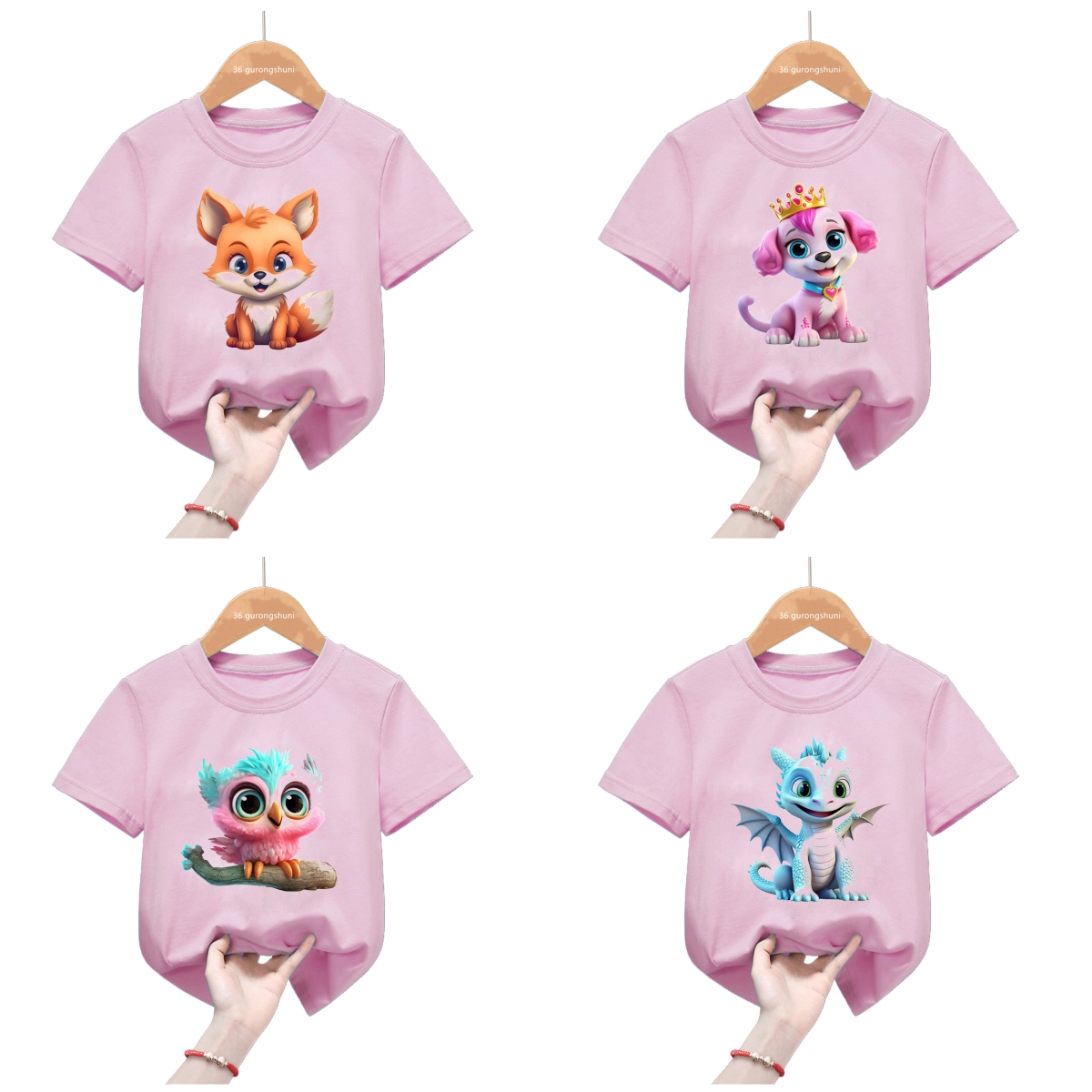 Pink Tops Kawaii Little Elepha - огляд і ціна Baby Clothing Elephant