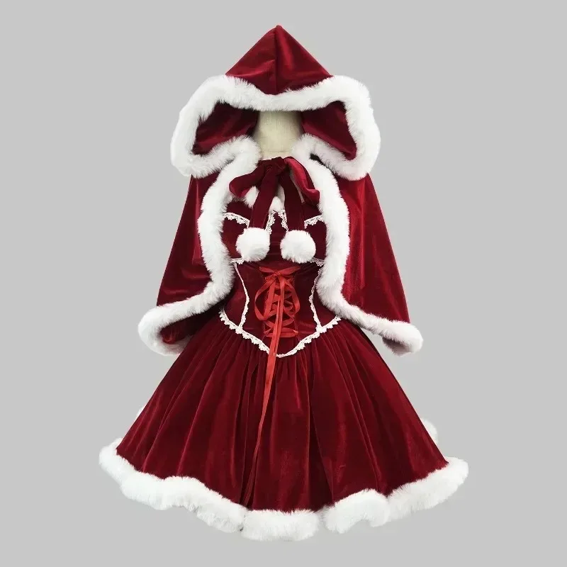 New Year Red Dress Cloak Cospl - огляд і ціна Baby Clothing Sizes