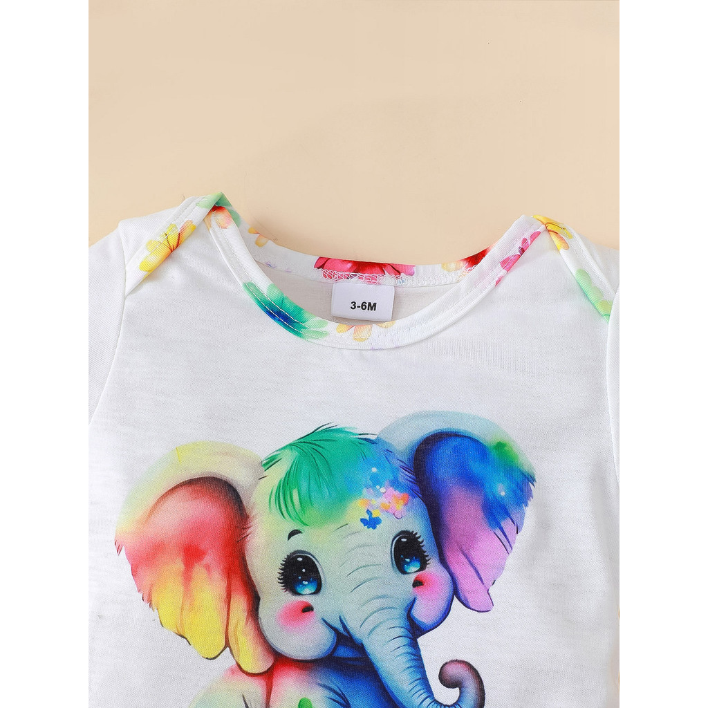 3PCS Newborn Baby Girl Clothin - огляд і ціна Baby Clothing Elephant